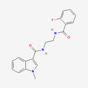 N-(2-{[(2-fluorophenyl)carbonyl]amino}ethyl)-1-methyl-1H-indole-3-carboxamide