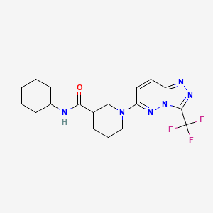 N-cyclohexyl-1-[3-(trifluoromethyl)[1,2,4]triazolo[4,3-b]pyridazin-6-yl]piperidine-3-carboxamide