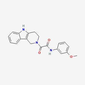 molecular formula C20H19N3O3 B12173884 N-(3-methoxyphenyl)-2-oxo-2-(1,3,4,5-tetrahydro-2H-pyrido[4,3-b]indol-2-yl)acetamide 