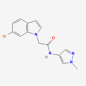 2-(6-bromo-1H-indol-1-yl)-N-(1-methyl-1H-pyrazol-4-yl)acetamide