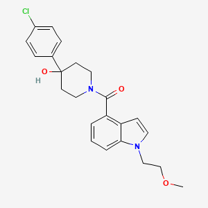 [4-(4-chlorophenyl)-4-hydroxypiperidin-1-yl][1-(2-methoxyethyl)-1H-indol-4-yl]methanone