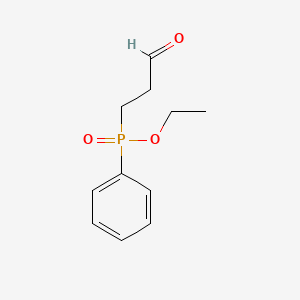 molecular formula C11H15O3P B1217391 (2-Formylethyl)phenylphosphinic acid ethyl ester CAS No. 4115-64-4