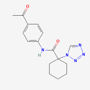 N-(4-acetylphenyl)-1-(1H-tetrazol-1-yl)cyclohexanecarboxamide