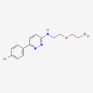 molecular formula C14H16BrN3O2 B12173960 2-(2-{[6-(4-Bromophenyl)pyridazin-3-yl]amino}ethoxy)ethanol 