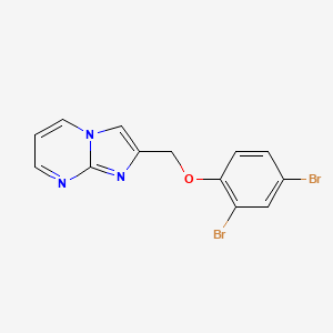 2-[(2,4-Dibromophenoxy)methyl]imidazo[1,2-a]pyrimidine