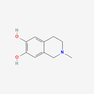 molecular formula C10H13NO2 B1217401 2-甲基-6,7-二羟基-1,2,3,4-四氢异喹啉 CAS No. 37491-98-8