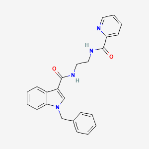 1-benzyl-N-{2-[(pyridin-2-ylcarbonyl)amino]ethyl}-1H-indole-3-carboxamide