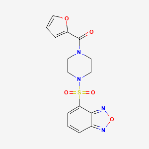 [4-(2,1,3-Benzoxadiazol-4-ylsulfonyl)piperazin-1-yl](furan-2-yl)methanone