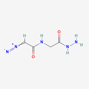 B1217427 Diazoacetylglycine hydrazide CAS No. 820-75-7