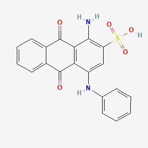B1217434 2-Anthracenesulfonic acid, 1-amino-9,10-dihydro-9,10-dioxo-4-(phenylamino)- CAS No. 2786-71-2