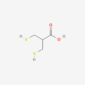 molecular formula C4H8O2S2 B1217443 3-巯基-2-(巯基甲基)丙酸 CAS No. 7634-96-0