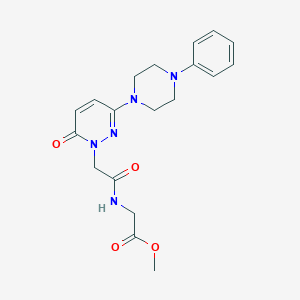 methyl N-{[6-oxo-3-(4-phenylpiperazin-1-yl)pyridazin-1(6H)-yl]acetyl}glycinate