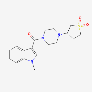 (4-(1,1-dioxidotetrahydrothiophen-3-yl)piperazin-1-yl)(1-methyl-1H-indol-3-yl)methanone