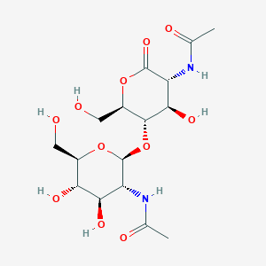 molecular formula C16H26N2O11 B1217460 N,N'-二乙酰几丁二糖-1,5-内酯 