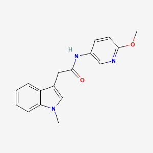 molecular formula C17H17N3O2 B12174603 N-(6-methoxypyridin-3-yl)-2-(1-methyl-1H-indol-3-yl)acetamide 