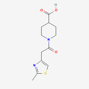 1-(2-(2-Methylthiazol-4-yl)acetyl)piperidine-4-carboxylic acid