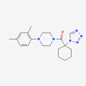 1-(2,4-dimethylphenyl)-4-{[1-(1H-tetrazol-1-yl)cyclohexyl]carbonyl}piperazine