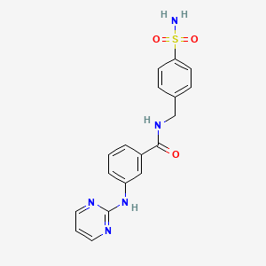 3-(pyrimidin-2-ylamino)-N-(4-sulfamoylbenzyl)benzamide