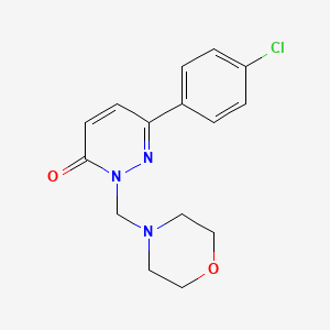 molecular formula C15H16ClN3O2 B12174711 6-(4-chlorophenyl)-2-(morpholin-4-ylmethyl)pyridazin-3(2H)-one 