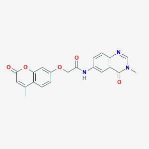 2-[(4-methyl-2-oxo-2H-chromen-7-yl)oxy]-N-(3-methyl-4-oxo-3,4-dihydroquinazolin-6-yl)acetamide