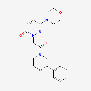 6-(morpholin-4-yl)-2-[2-oxo-2-(2-phenylmorpholin-4-yl)ethyl]pyridazin-3(2H)-one