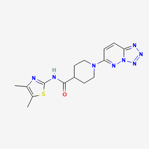 N-(4,5-dimethylthiazol-2-yl)-1-(tetrazolo[1,5-b]pyridazin-6-yl)piperidine-4-carboxamide