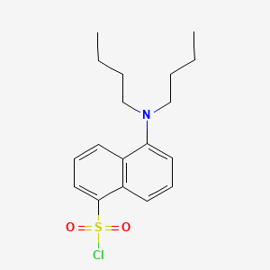 molecular formula C18H24ClNO2S B1217481 5-(二丁基氨基)萘-1-磺酰氯 CAS No. 43040-76-2