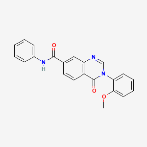 3-(2-methoxyphenyl)-4-oxo-N-phenyl-3,4-dihydroquinazoline-7-carboxamide