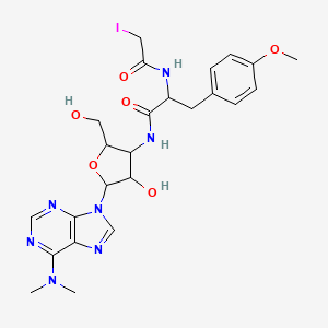 molecular formula C24H30IN7O6 B1217484 N-Iodoacetylpuromycin CAS No. 51959-56-9