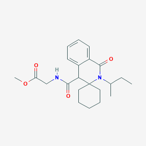 methyl N-{[2'-(butan-2-yl)-1'-oxo-1',4'-dihydro-2'H-spiro[cyclohexane-1,3'-isoquinolin]-4'-yl]carbonyl}glycinate