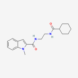 N-{2-[(cyclohexylcarbonyl)amino]ethyl}-1-methyl-1H-indole-2-carboxamide