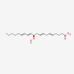 molecular formula C20H32O4 B1217488 (11R)-11-hydroperoxyicosa-5,8,12,14-tetraenoic acid 