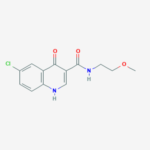 6-chloro-4-hydroxy-N-(2-methoxyethyl)quinoline-3-carboxamide