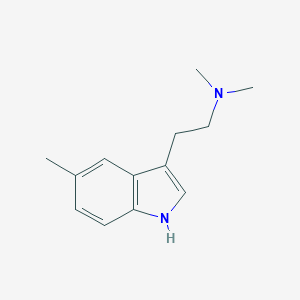 molecular formula C13H18N2 B121749 吲哚，3-(2-(二甲氨基)乙基)-5-甲基- CAS No. 22120-39-4