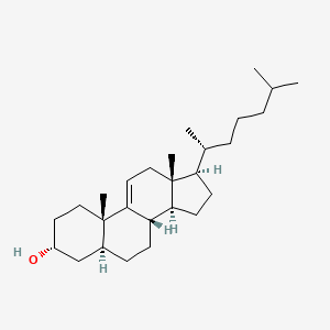 molecular formula C27H46O B1217493 3-Hydroxycholest-9(11)-ene CAS No. 37772-32-0