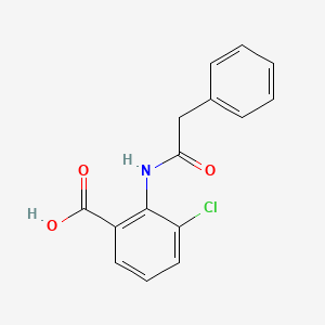 molecular formula C15H12ClNO3 B12174949 3-Chloro-2-[(phenylacetyl)amino]benzoic acid 