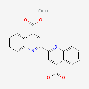 molecular formula C20H10CuN2O4 B1217500 Copper 2,2'-bicinchoninate CAS No. 76109-99-4