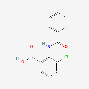 molecular formula C14H10ClNO3 B12175004 2-Benzamido-3-chlorobenzoic acid 