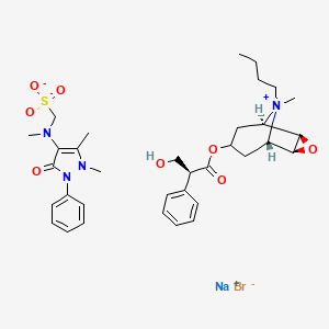 molecular formula C34H46BrN4NaO8S B1217505 Nolotil (combination) CAS No. 8059-83-4