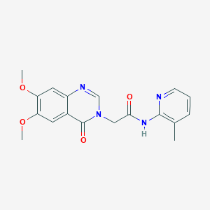 2-(6,7-dimethoxy-4-oxoquinazolin-3(4H)-yl)-N-(3-methylpyridin-2-yl)acetamide