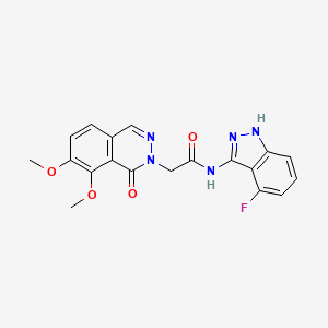 2-(7,8-dimethoxy-1-oxophthalazin-2(1H)-yl)-N-(4-fluoro-2H-indazol-3-yl)acetamide