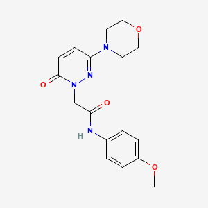 N-(4-methoxyphenyl)-2-[3-(morpholin-4-yl)-6-oxopyridazin-1(6H)-yl]acetamide