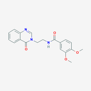 molecular formula C19H19N3O4 B12175129 3,4-dimethoxy-N-[2-(4-oxoquinazolin-3(4H)-yl)ethyl]benzamide 