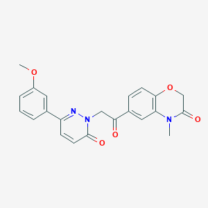 6-{[3-(3-methoxyphenyl)-6-oxopyridazin-1(6H)-yl]acetyl}-4-methyl-2H-1,4-benzoxazin-3(4H)-one