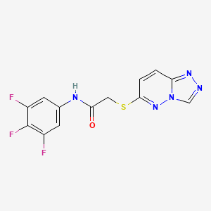 2-([1,2,4]triazolo[4,3-b]pyridazin-6-ylsulfanyl)-N-(3,4,5-trifluorophenyl)acetamide