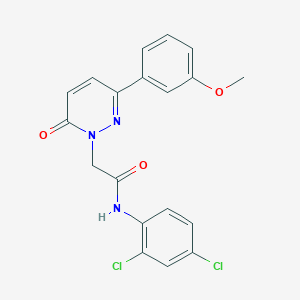 molecular formula C19H15Cl2N3O3 B12175227 N-(2,4-dichlorophenyl)-2-(3-(3-methoxyphenyl)-6-oxopyridazin-1(6H)-yl)acetamide 