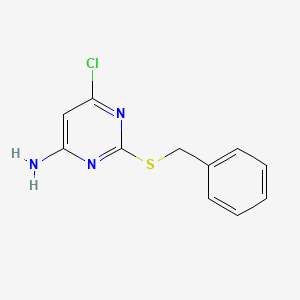 molecular formula C11H10ClN3S B1217524 4-氨基-2-(苄硫基)-6-氯嘧啶 CAS No. 99983-92-3