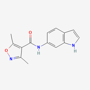 N-(1H-indol-6-yl)-3,5-dimethylisoxazole-4-carboxamide