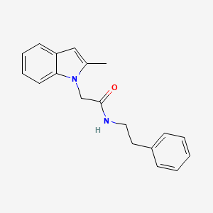 2-(2-methyl-1H-indol-1-yl)-N-(2-phenylethyl)acetamide