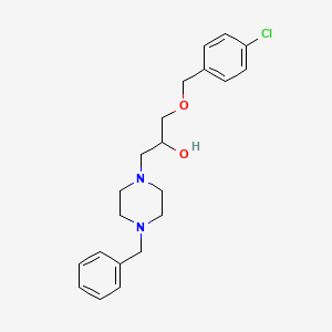 1-(4-Benzylpiperazin-1-yl)-3-[(4-chlorophenyl)methoxy]propan-2-ol